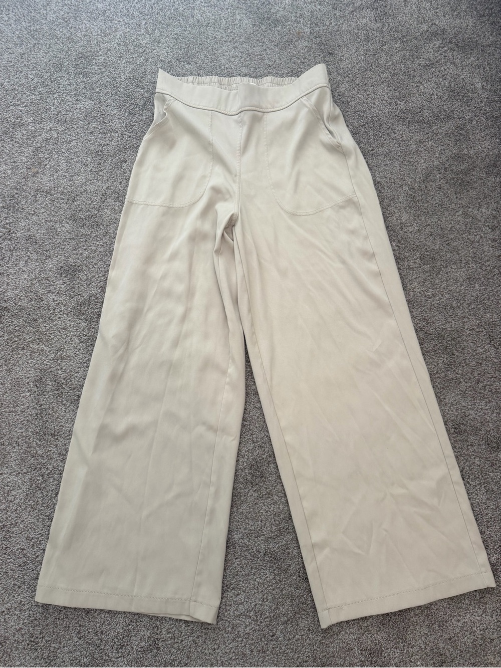 Max Studio Wide-Leg Pants in Khaki Tan